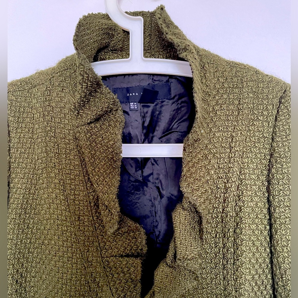 Wool Blazer with Ruffles - Picture 2 of 3